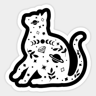 Spirituality Cat Universe Energy - Spiritual Sticker